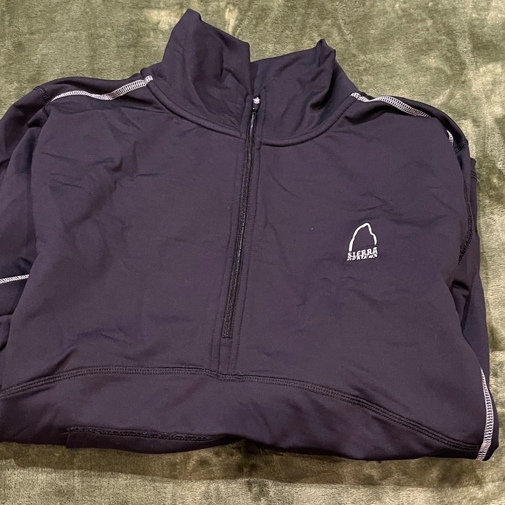 Sierra Designs Black Men’s size large quarter zip long sleeve pullover